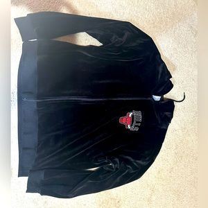 Vintage bulls velour zip up